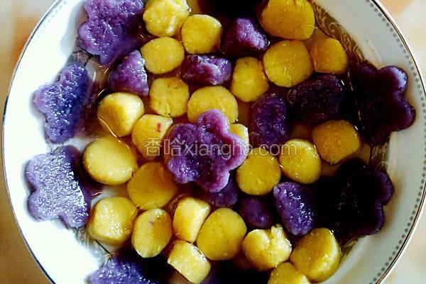 蜂蜜紫薯黄薯芋圆