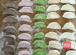 彩色饺子的做法图解12