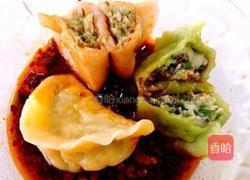 肉三鲜五彩饺子的做法图解12