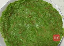菠菜汁鸡蛋饼的做法图解8