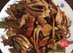 爆炒鱿鱼须的做法图解4