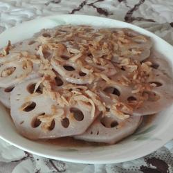 莲藕炒虾皮的做法[图]