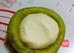 抹茶绿豆酥的做法图解7