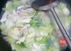 平菇白菜鸡血汤的做法图解7