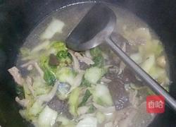 平菇白菜鸡血汤的做法图解10