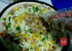 金枪鱼肉松披萨的做法图解4