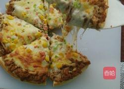 金枪鱼肉松披萨的做法图解11