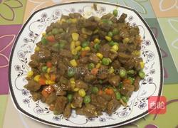 三色牛肉粒的做法图解9