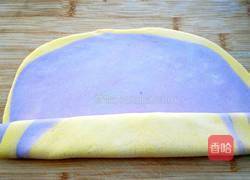 南瓜紫薯双色卷的做法图解14