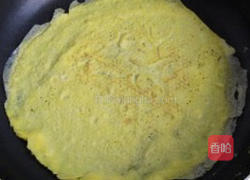 菠菜炒蛋皮的做法图解5