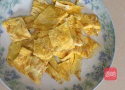 菠菜炒蛋皮的做法图解6