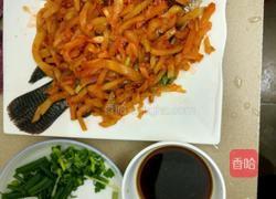 清蒸福寿鱼榨菜的做法图解2