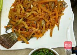清蒸福寿鱼榨菜的做法图解5