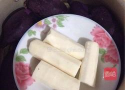 紫薯山药糕的做法图解1