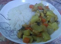 咖喱鸡丁饭