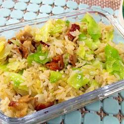 烧鸭丁包菜炒饭的做法[图]