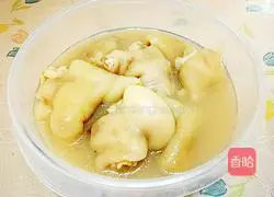 Illustration of how to make crystal pig trotters 17