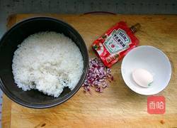 番茄炒饭的做法图解1