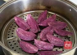 紫薯玫瑰花的做法图解1