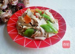 青椒炒豆皮的做法图解9