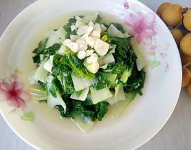 蒜泥黄心菜[图]