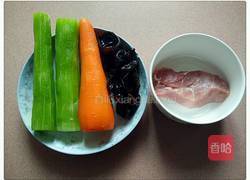 肉末炒三丝的做法图解1