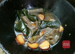 魔芋素鸡海带烧的做法图解3