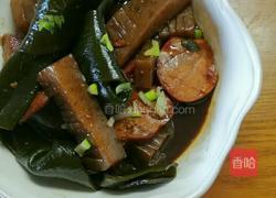 魔芋素鸡海带烧的做法图解5