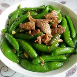 甜豆炒肉的做法[图]