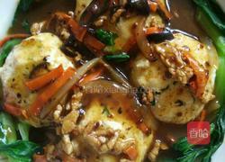 浇汁耗油豆腐丸的做法图解5