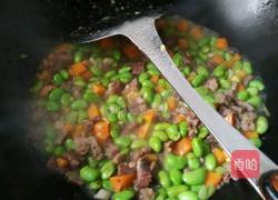 五香牛肉烧青豆的做法图解7