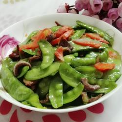 鸡胗炒荷兰豆的做法[图]