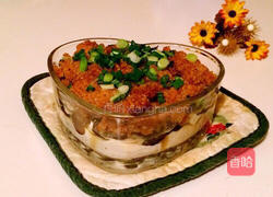 豆腐粉蒸肉的做法图解8