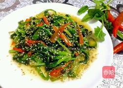 芝麻菠菜的做法图解6