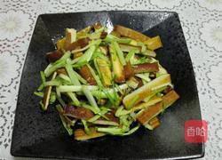 蒜苗炒香干的做法图解3
