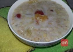 自制牛奶水果燕麦粥的做法图解6