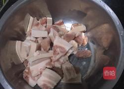 豆角肉蒸面的做法图解1