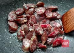 香肠炒花菜的做法图解7