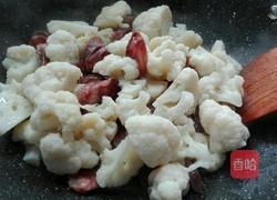 香腸炒花菜的做法圖解8