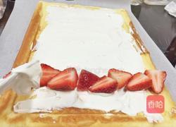 草莓烫面奶油蛋糕卷的做法图解7