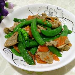 甜蜜豆炒肉的做法[图]