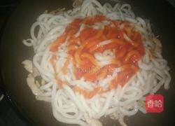 肉丝炒乌冬面的做法图解5