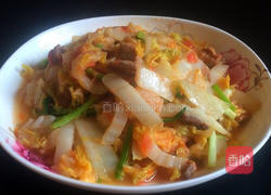 炝炒白菜的做法图解6