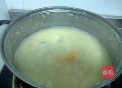 小米鸡肝粥的做法图解4