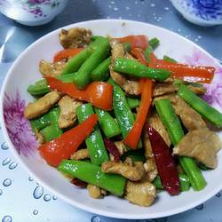 鸡脯肉炒四季豆的做法[图]