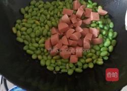豆米炒火腿的做法图解3