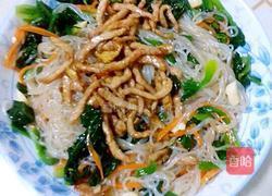 肉丝菠菜粉的做法图解4