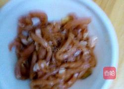 肉丝菠菜粉的做法图解2