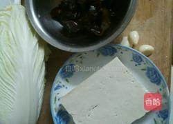 白菜炖豆腐的做法图解1