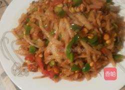 蒜容三色炒饼的做法图解8